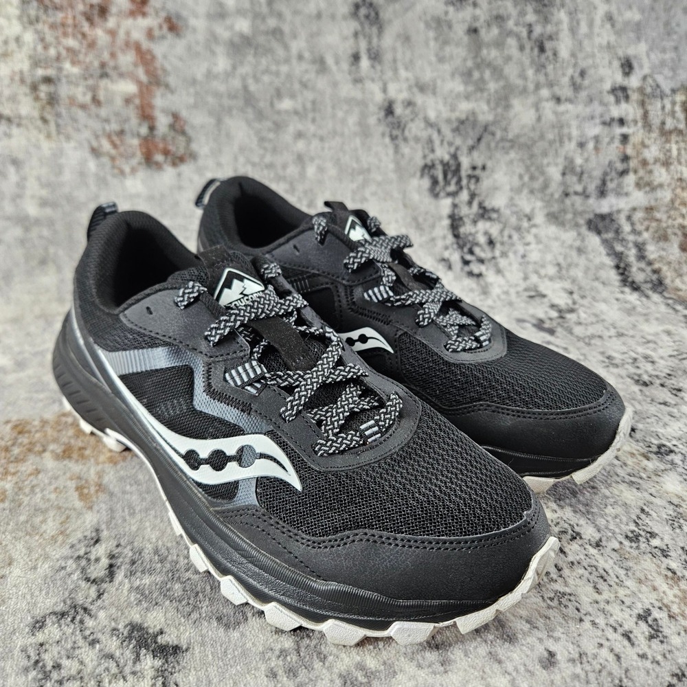 Saucony Excursion TR16 Trail Running Shoes Womens 8.5 Black White‎ S10744-61